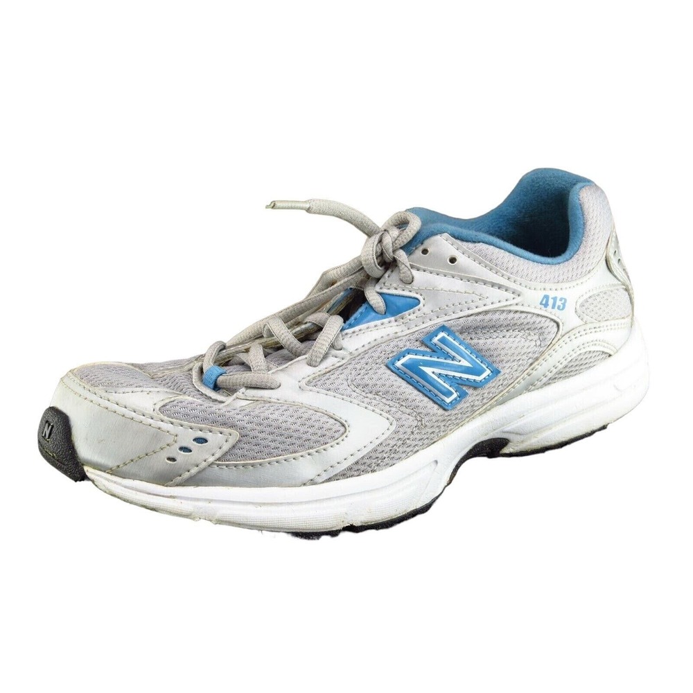 New Balance‎ 413 Women Size 9 B Shoes Silver Running Mesh